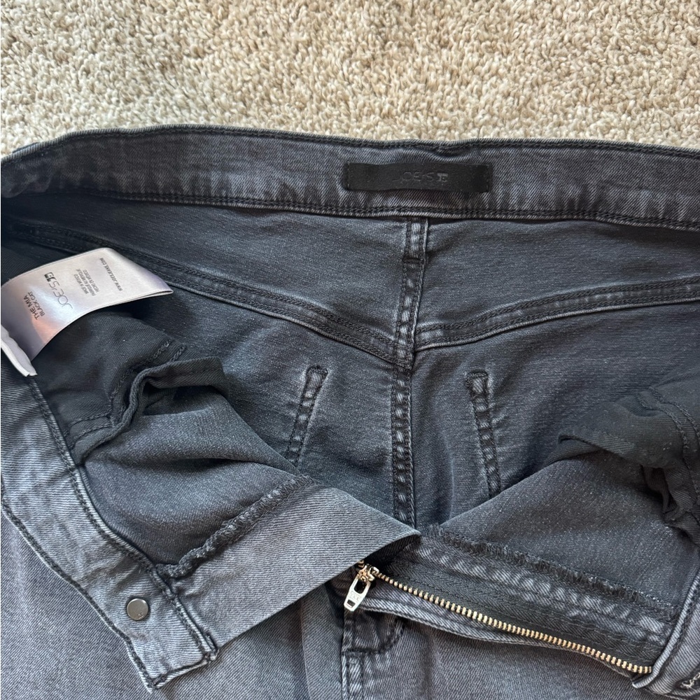 JOE'S Jeans The Mia High Rise Wide Leg Ankle Black Cat Jean Size 32 - Picture 7 of 11